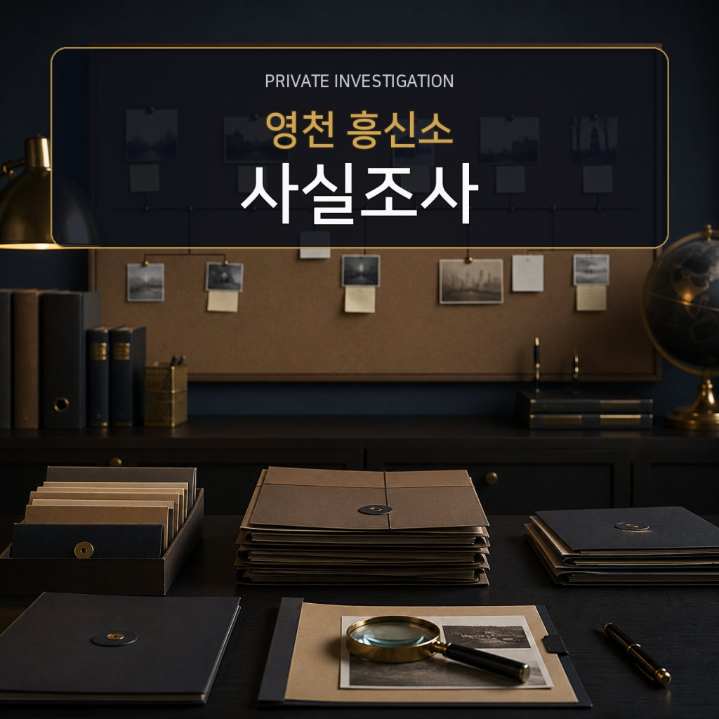 영천 사실관계 조사 전문 흥신소
