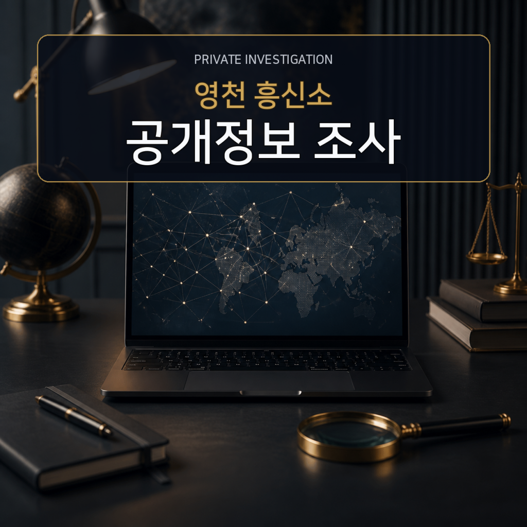 영천 디지털 공개정보 조사 전문 흥신소