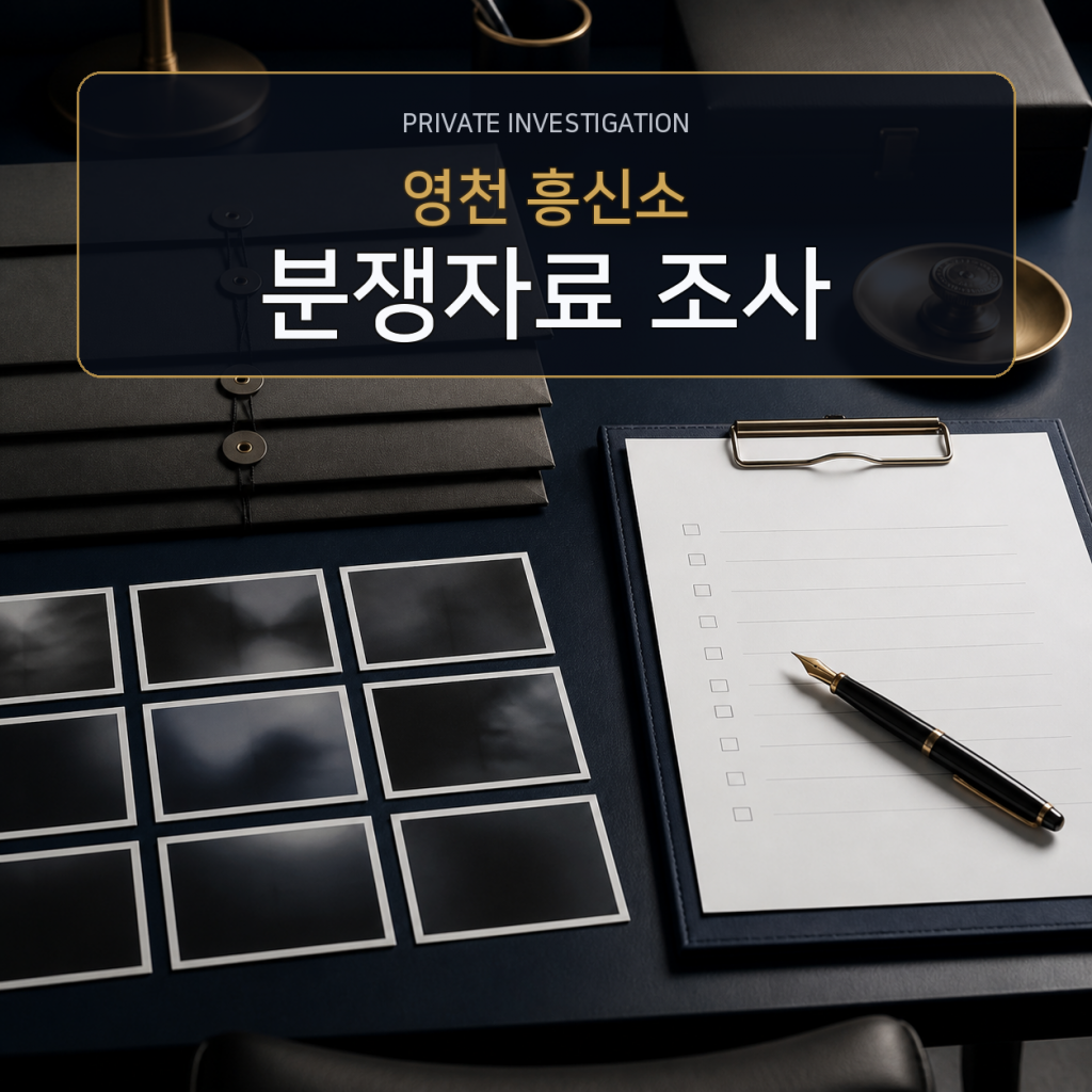 영천 분쟁자료 조사 전문 흥신소